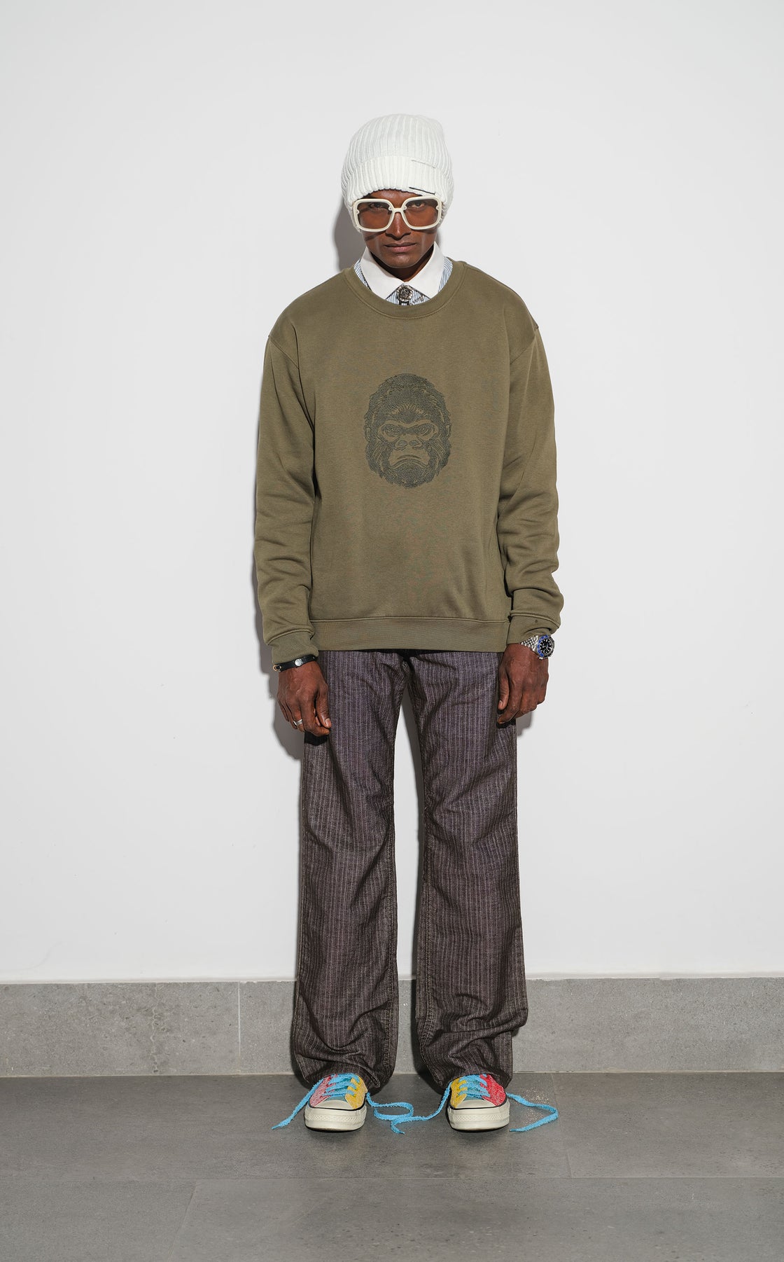 Sweatshirt Men Green- FW12004