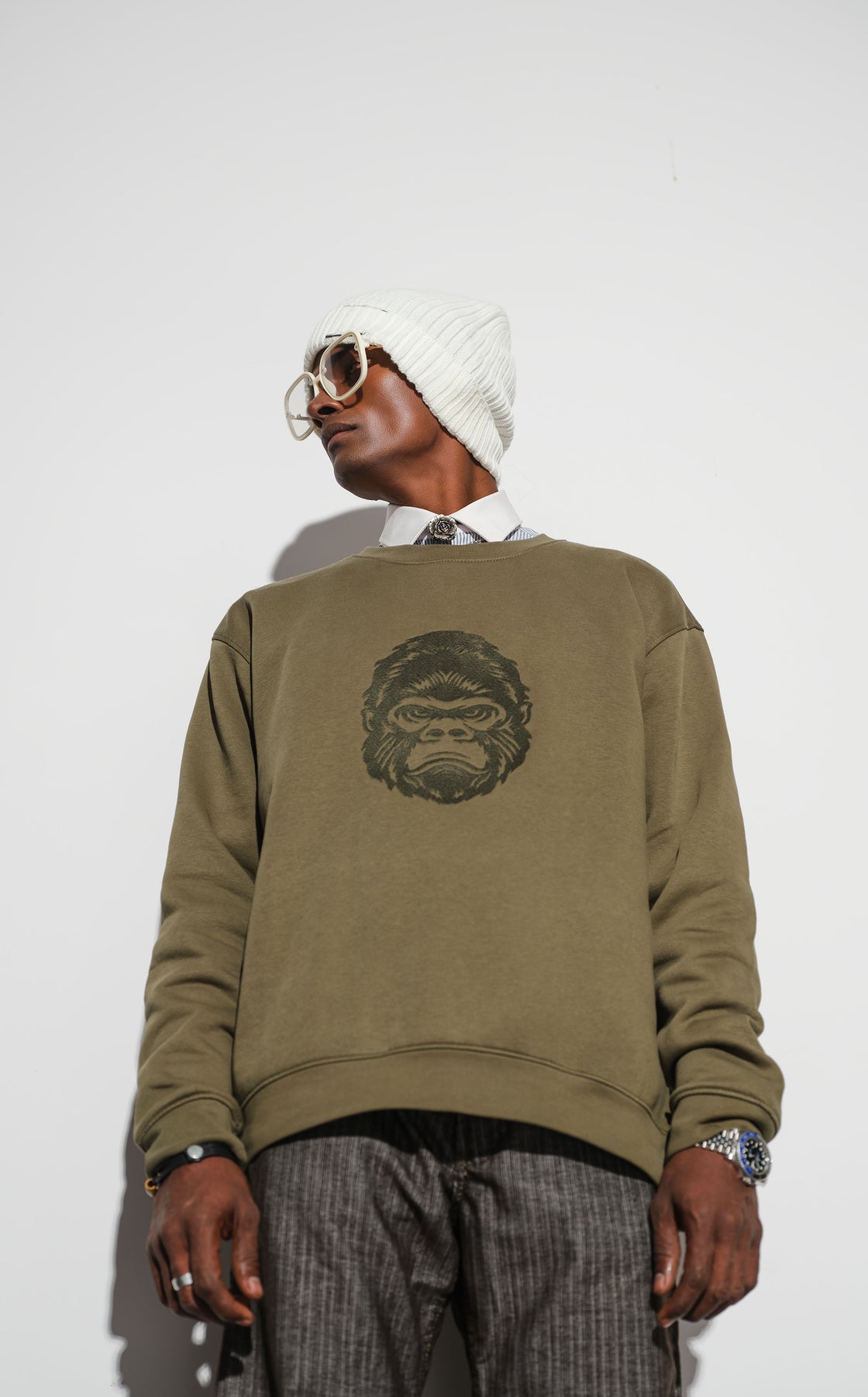 Sweatshirt Men Green- FW12004